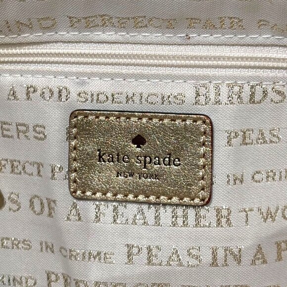 Kate Spade April Wedding Belles Robin's Egg Bridal Clutch Bag Bride Formal Satin - Picture 7 of 12